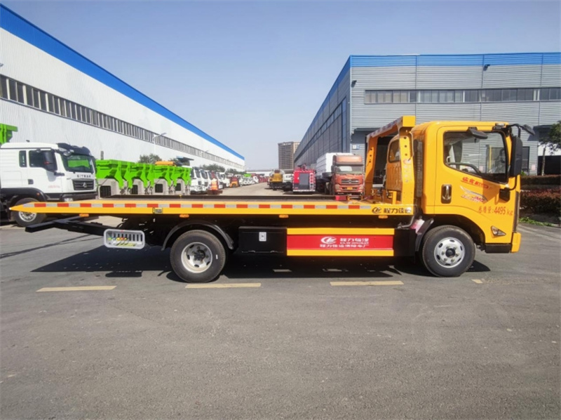 國六江鈴凱運藍牌一體板清障車