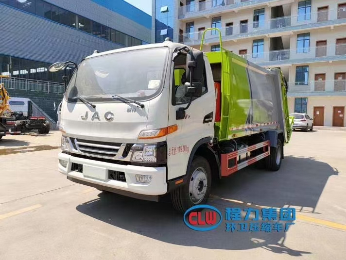 國(guó)六8立方江淮V7 壓縮垃圾車