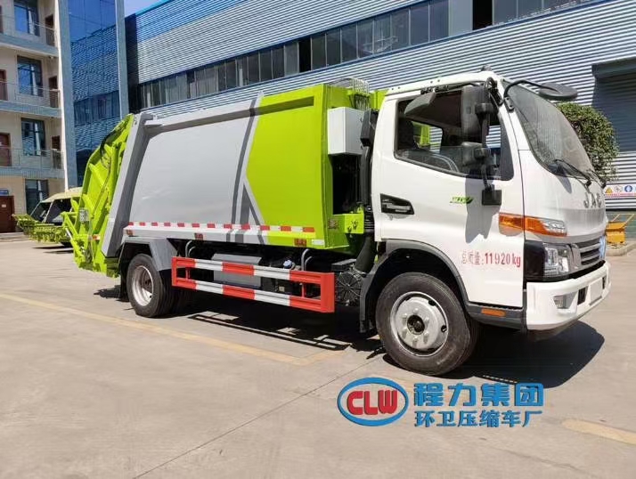 國(guó)六8立方江淮V7 壓縮垃圾車